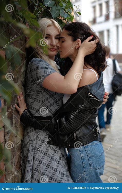 women kissing each other|5,642 Lesbian Women Kissing Stock Photos & High